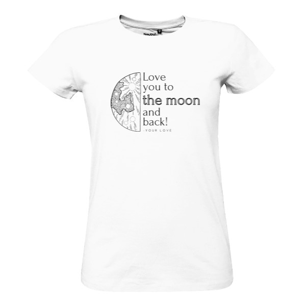 Tričko s potiskem Love you to the moon and back