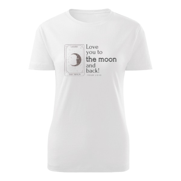 Tričko s potiskem Love you to the moon and back