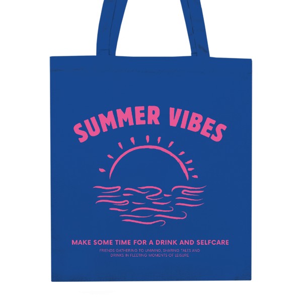 Nákupní taška unisex s potiskem Summer Vibes plátěná taška